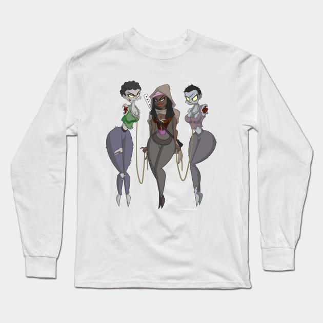 Pin-up zombies Long Sleeve T-Shirt by NSaabye